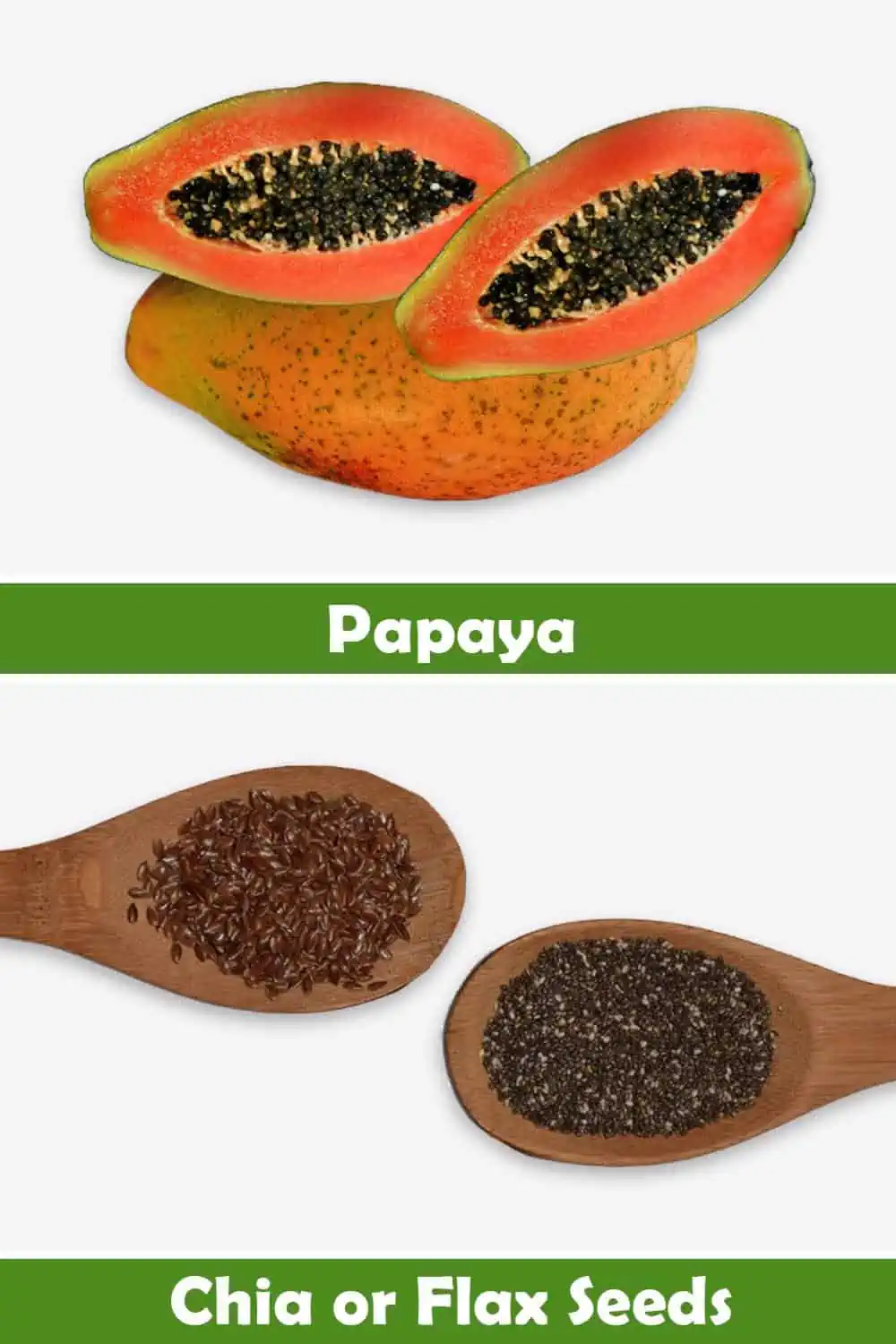 PAPAYA AND CHIA OR FLAX SEEDS
