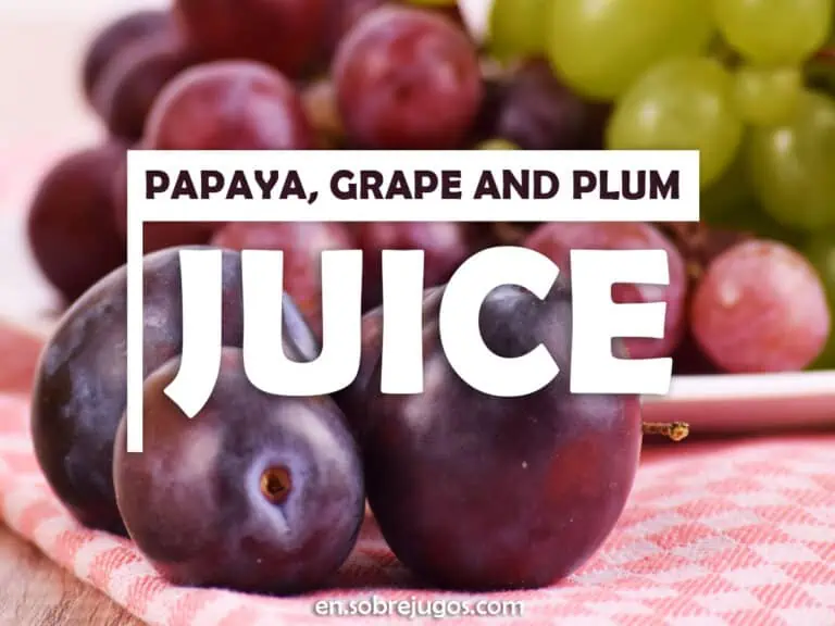 PAPAYA, GRAPE & PLUM JUICE