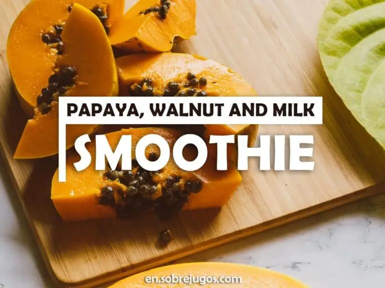 PAPAYA, WALNUT & MILK SMOOTHIE