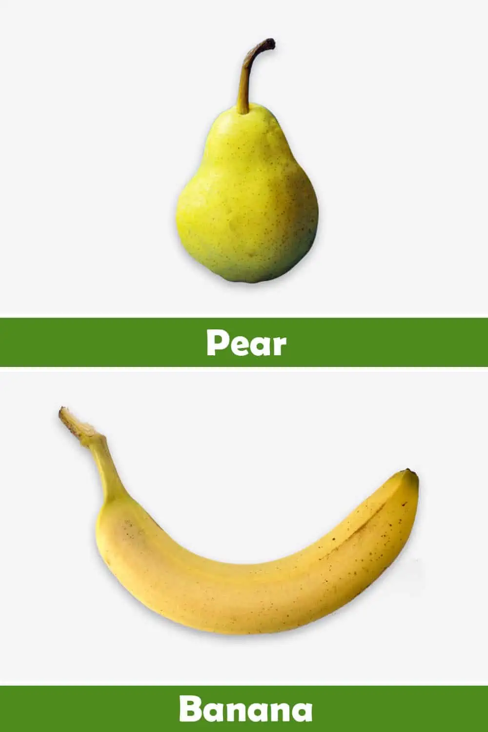 PEAR AND BANANA