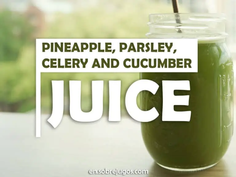 PINEAPPLE, PARSLEY, CELERY & CUCUMBER JUICE