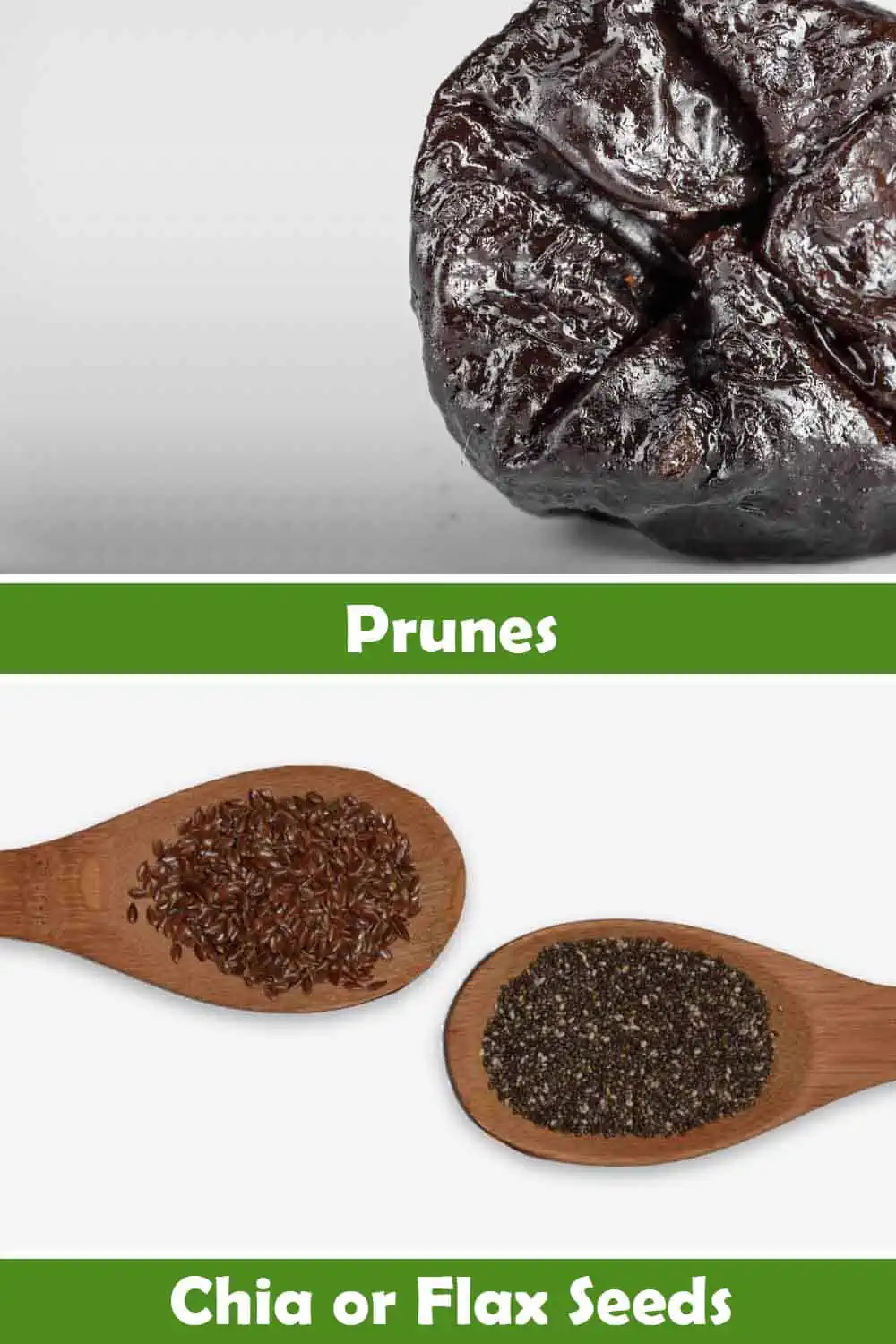 PRINES AND CHIA - FLAX SEEDS