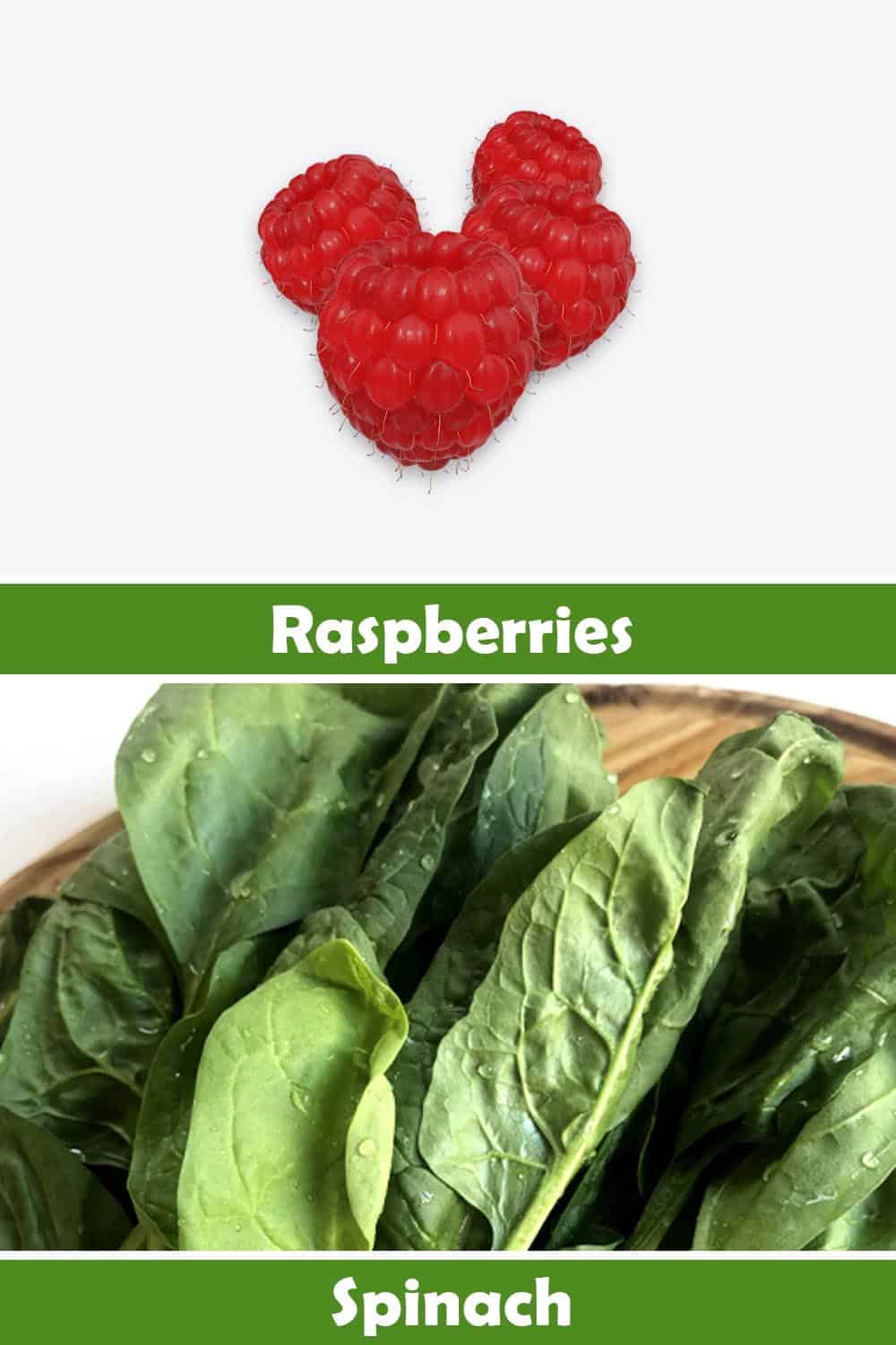RASPBERRIES AND SPINACH