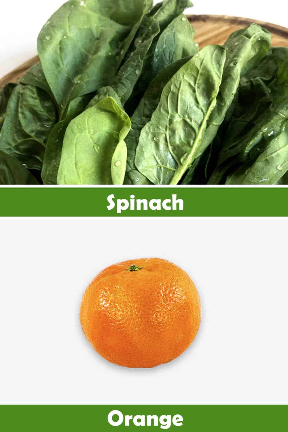 SPINACH AND ORANGE