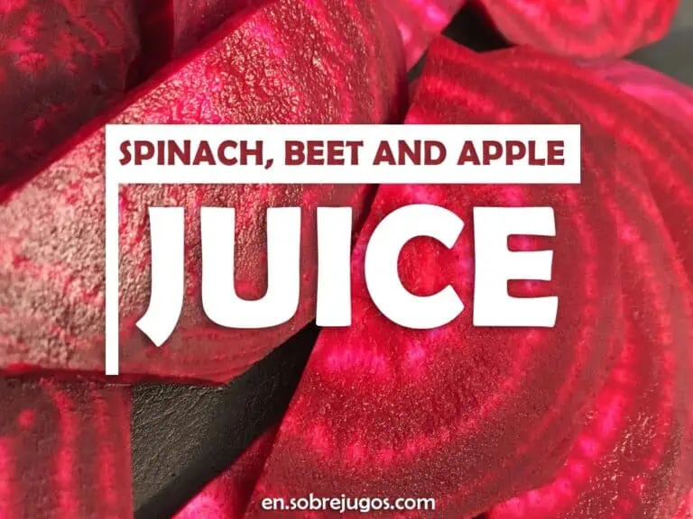 SPINACH, BEET & APPLE JUICE