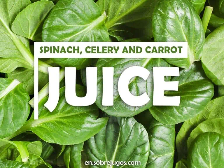 SPINACH, CELERY & CARROT JUICE