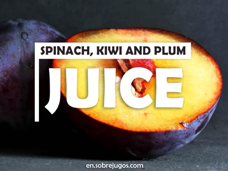 SPINACH, KIWI & PLUM JUICE